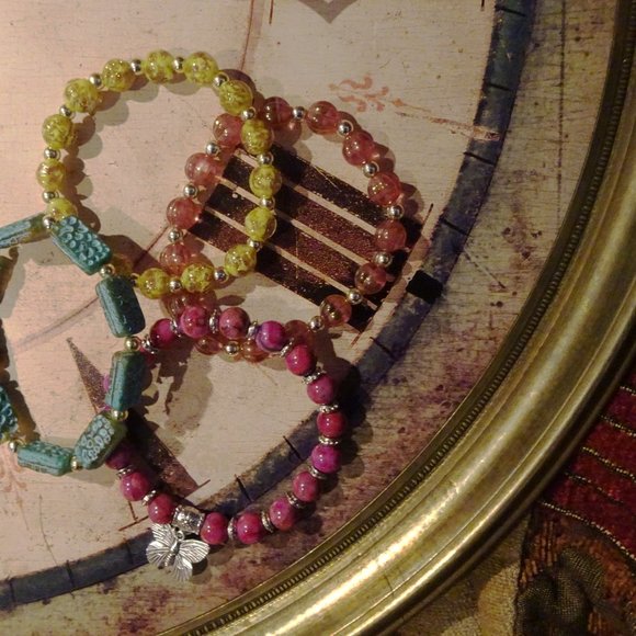 Handmade Mediterranean Stretch Bracelets by Carole With an E! - Picture 10 of 14